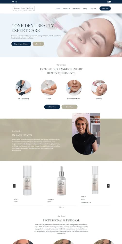 Future Proof Med website