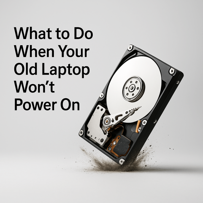 What to Do When Your Old Laptop Won’t Power On (Plus Smart SSD Upgrade Tips)