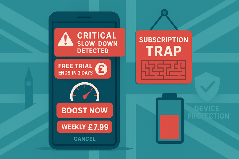 Android “booster” apps that slow your phone—then charge to “speed it up”