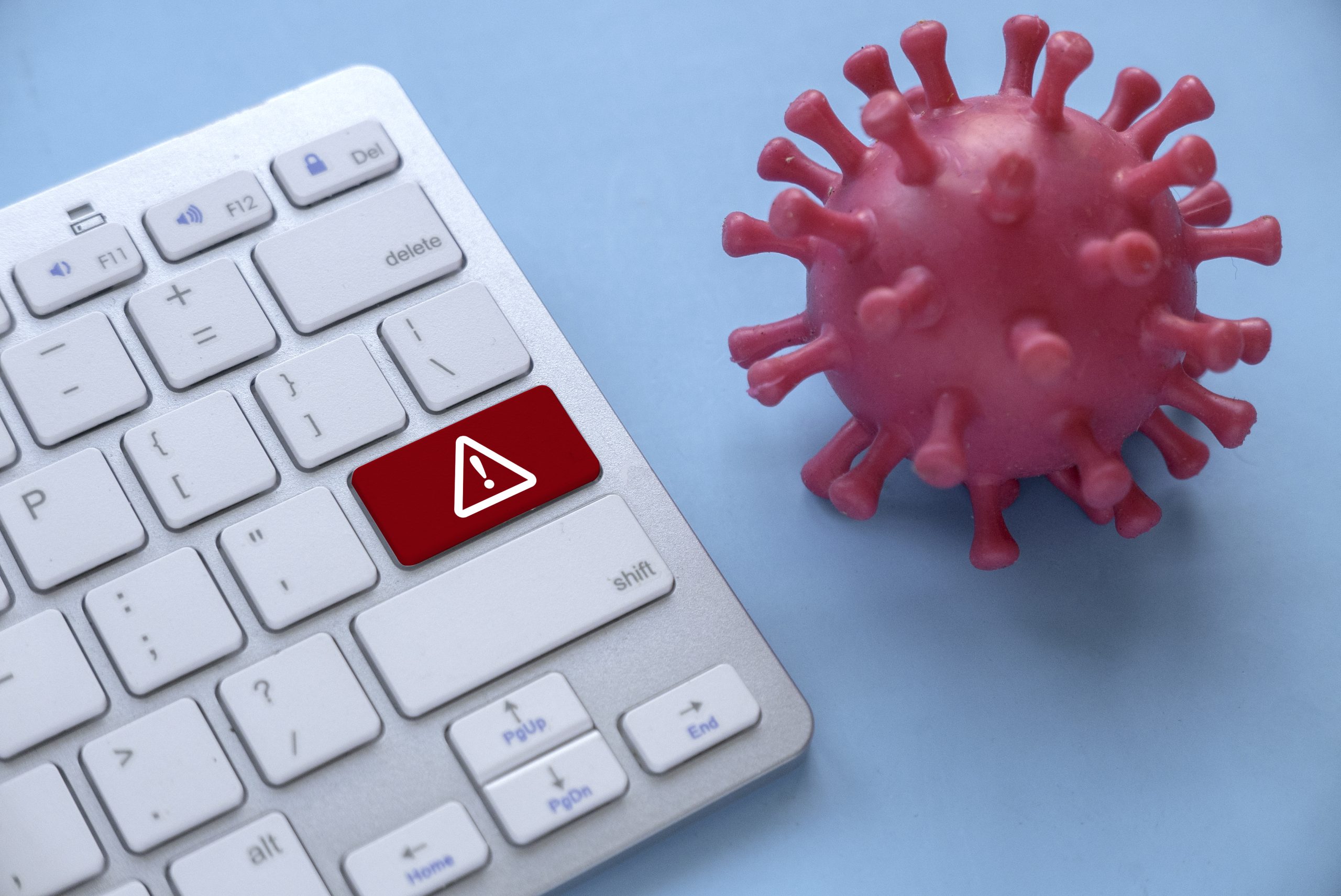 Cyber threat concept illustration showing hacking and digital security risks