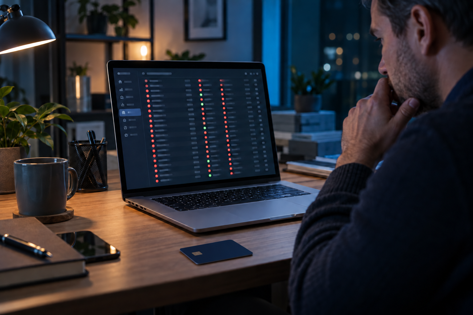 Business owner reviewing a flood of declined micro-payments during a card testing attack