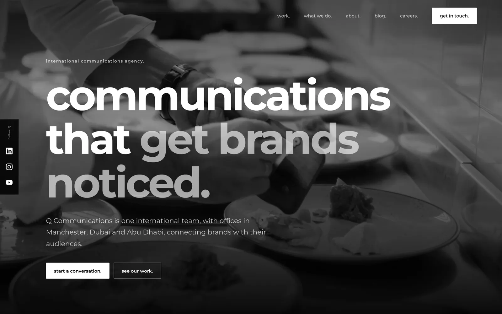 Q Communications website